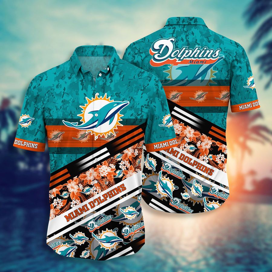 Miami Dolphins Hawaiian Shirt Short Style Hot Trending 3d
