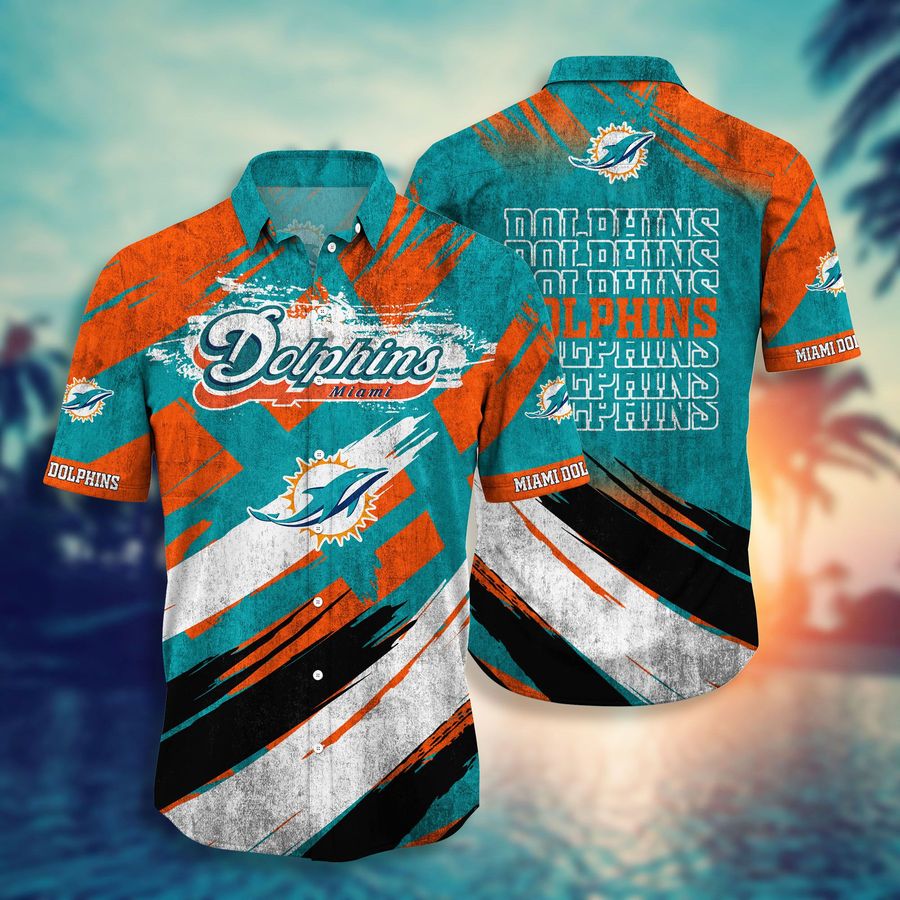 Miami Dolphins Hawaiian Style Shirt Short 3d For Fans