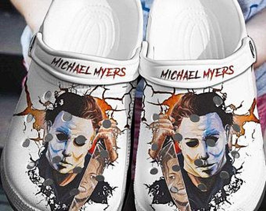 Michael Myers Face Crocs Crocband Clog Clog Comfortable For Mens And Womens Classic Clog Water Shoes Comfortable