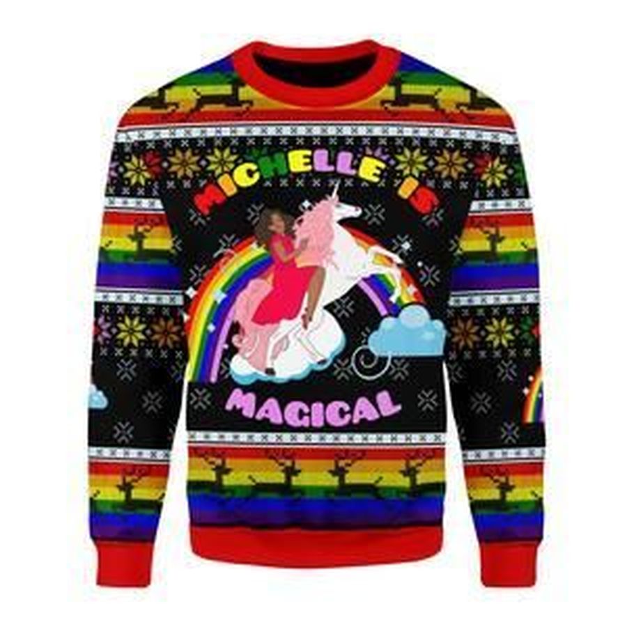 Michelle Is Magical Ugly Christmas Sweater
