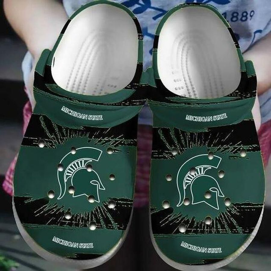 Michigan State Spartans Crocs Crocband Clog Comfortable Water Shoes