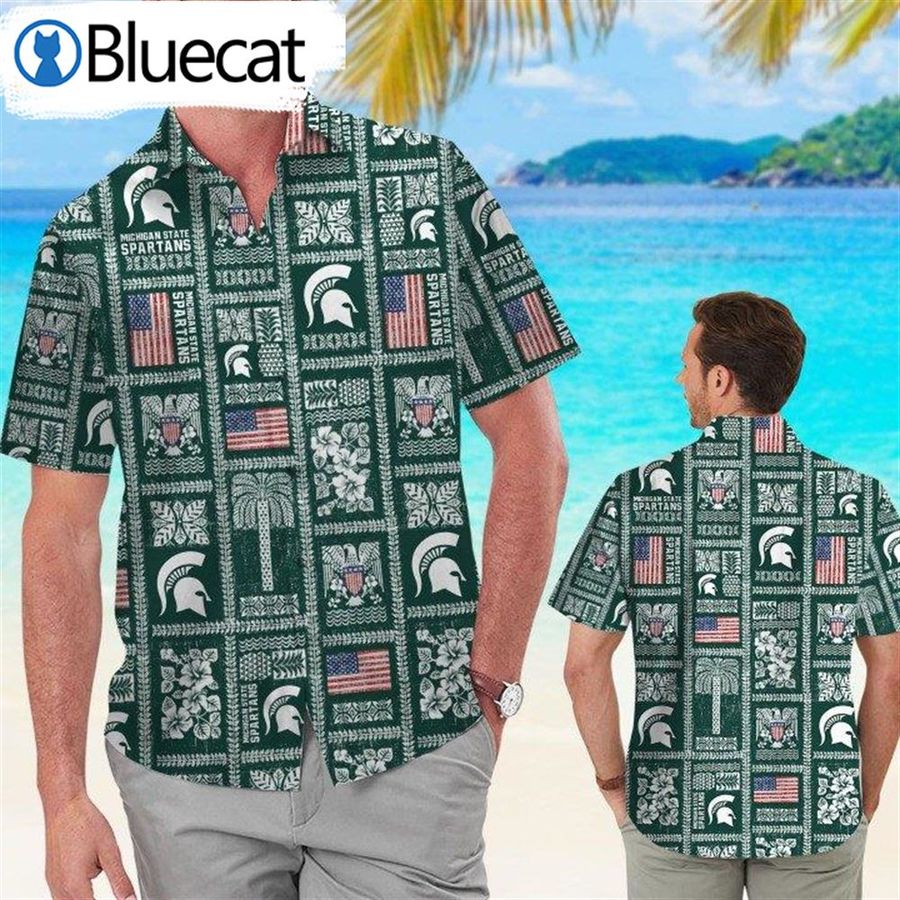 Michigan State Spartans Summer Commemorative Hawaiian Shirt