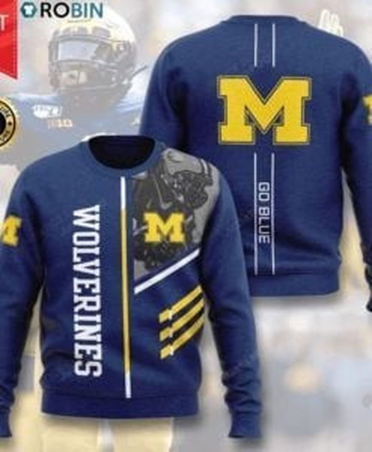Michigan Wolverines Ugly Christmas Sweater All Over Print Sweatshirt Ugly