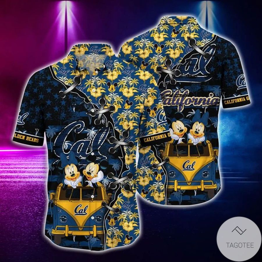 Mickey Mouse California Golden Bears Hawaiian Shirt
