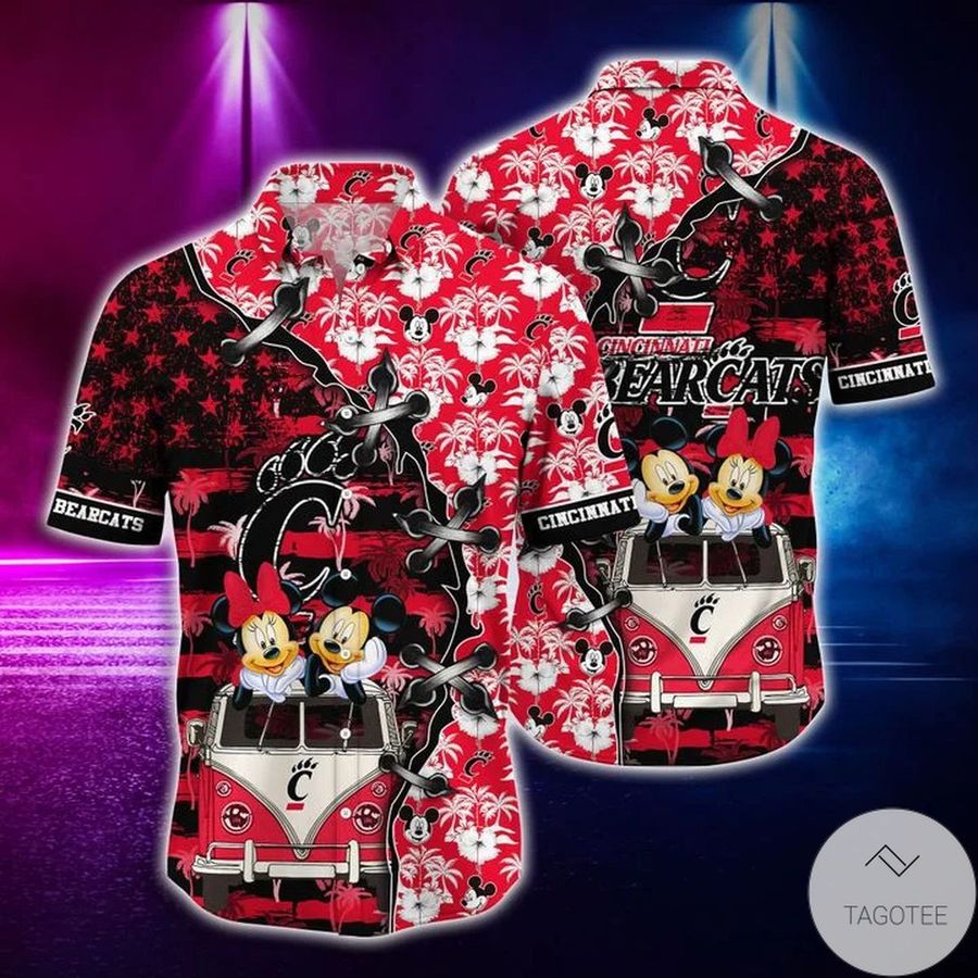 Mickey Mouse Cincinnati Bearcats Hawaiian Shirt