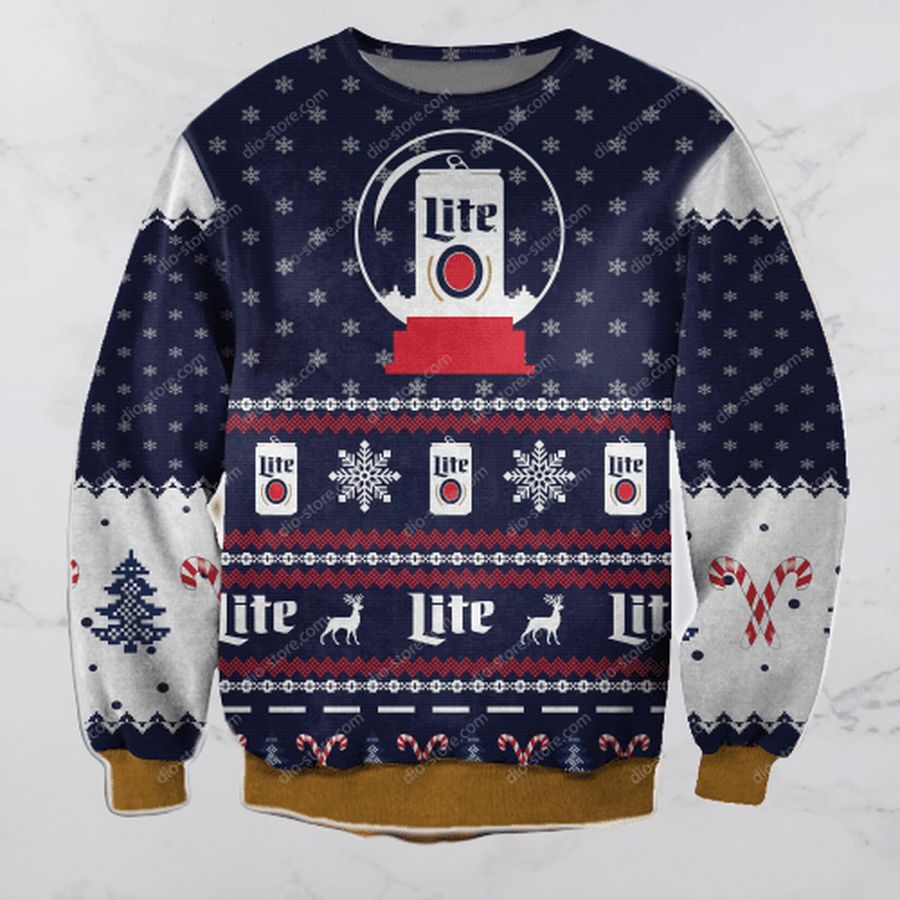 MILLER LITE UGLY CHRISTMAS SWEATER, Ugly Sweater, Christmas Sweaters, Hoodie, Sweater