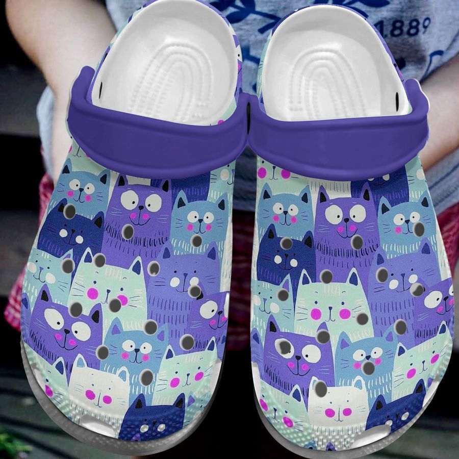 Mini Cats Shoes Crocbland Clog Crocs Birthday Gift For Kids Children - Mini-Cat2