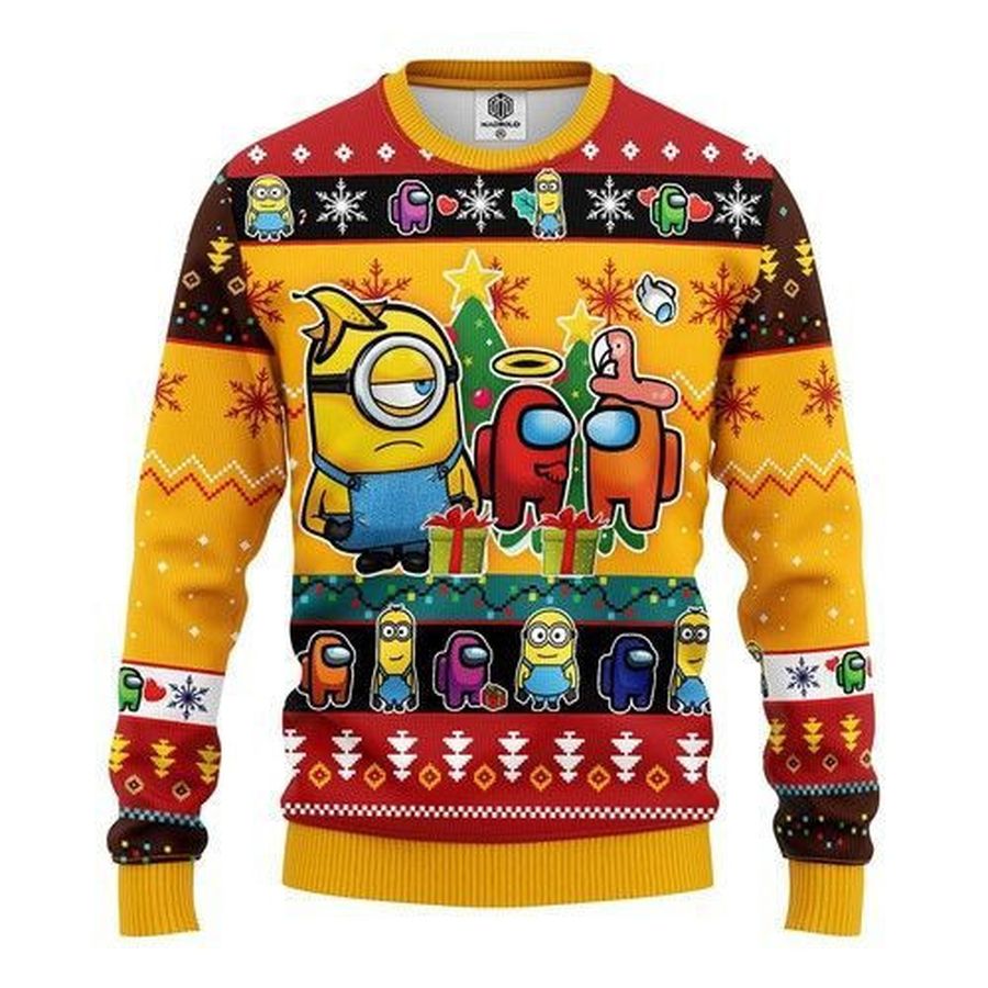 Minion Among Us Ugly Christmas Sweater All Over Print Sweatshirt