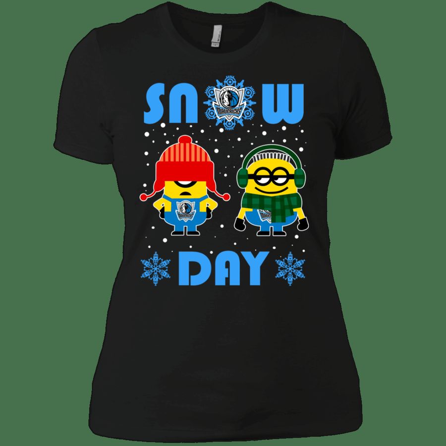 Minion Dallas Mavericks Ugly Christmas Sweaters Snow Day Snowflake Wom