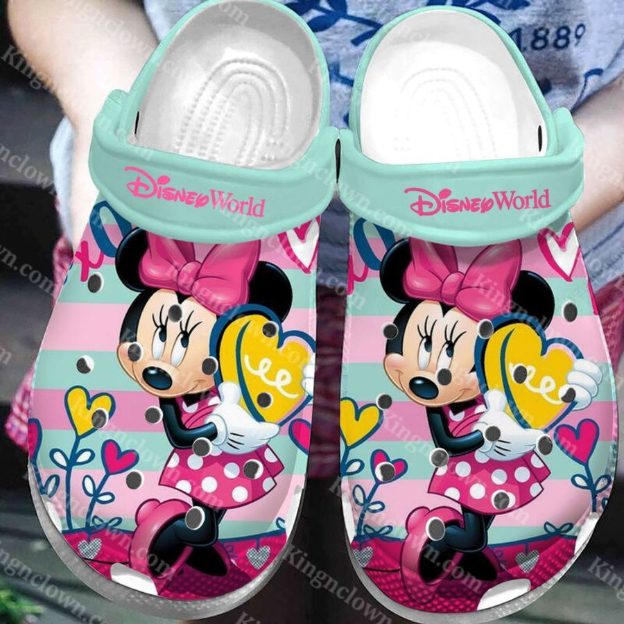 Minne Mouse Crocs Crocband Clogs, Comfy Footwear Pk005