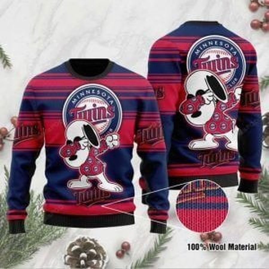 Minnesota Twins Ugly Christmas Sweater All Over Print Sweatshirt Ugly