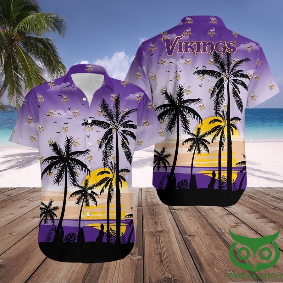 Minnesota Vikings Purple Hawaiian Shirt