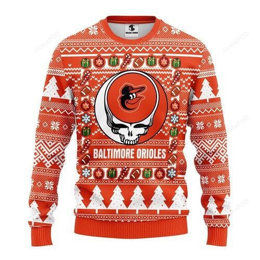 Mlb Baltimore Orioles Ugly Christmas Sweater All Over Print Sweatshirt