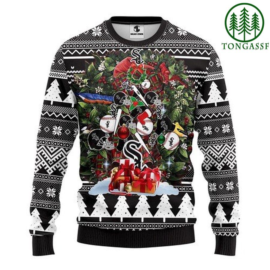 Mlb Chicago White Sox Tree Christmas Ugly Sweater