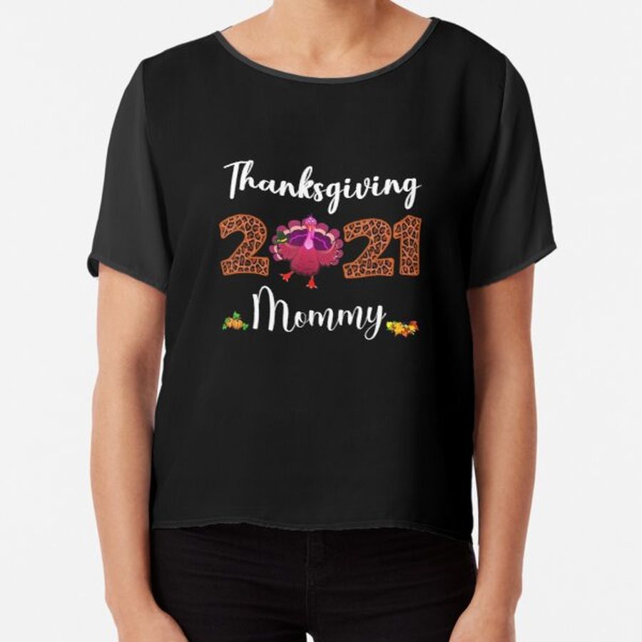 Mommy Family Thanksgiving Matching Sets Thanksgiving Turkey Chiffon Top