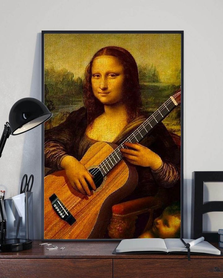 Mona Lisa Guitar, Guitar Lover Poster