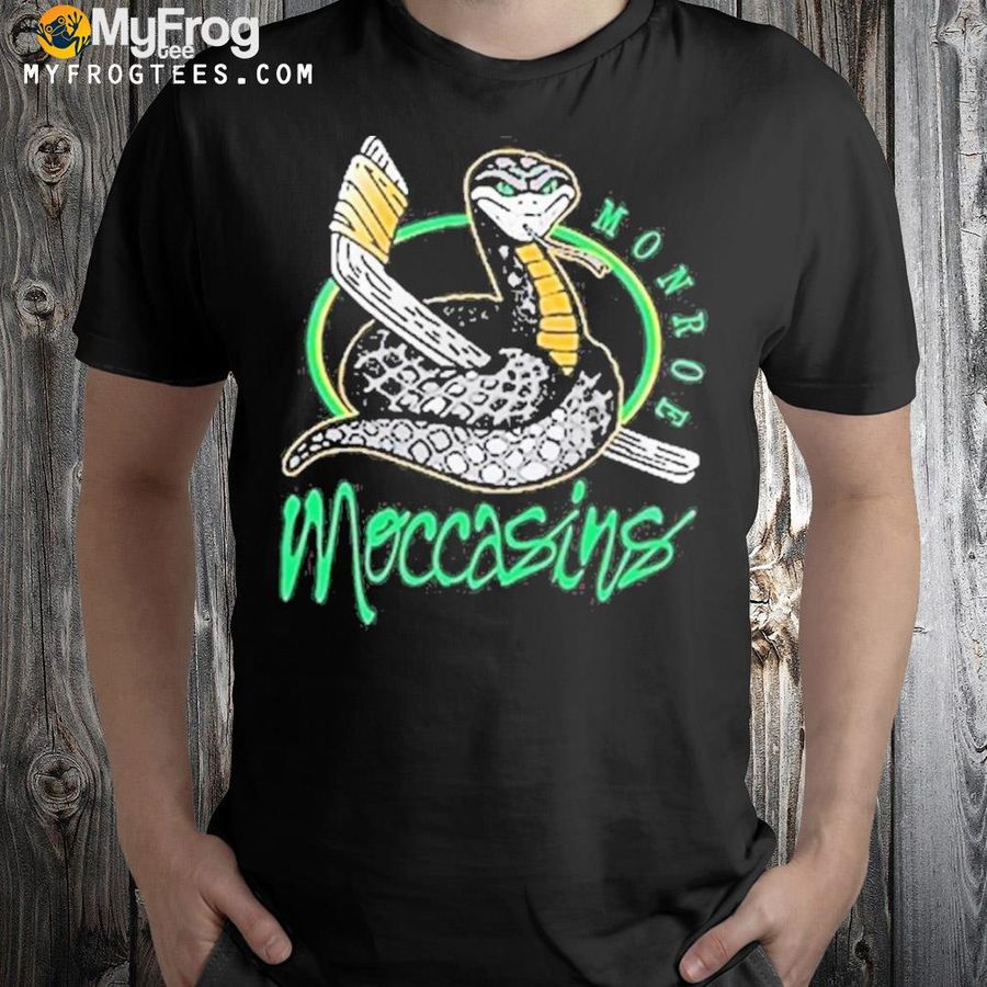Monroe Moccasins Retro Throwback Baseball Jersey Raglan Shirt
