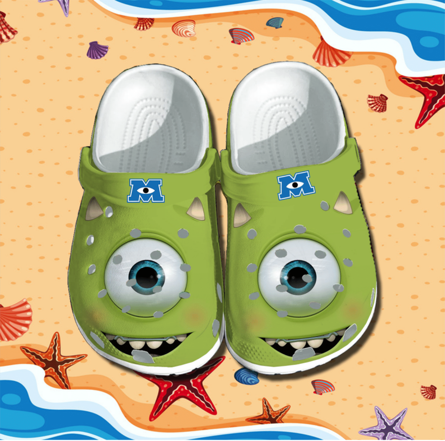 Monsters Inc Crocs Crocband Clogs, Comfy Footwear.png