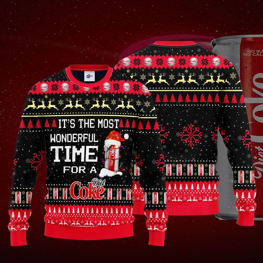 Most Wonderful Time For A Diet Coke Christmas Sweater