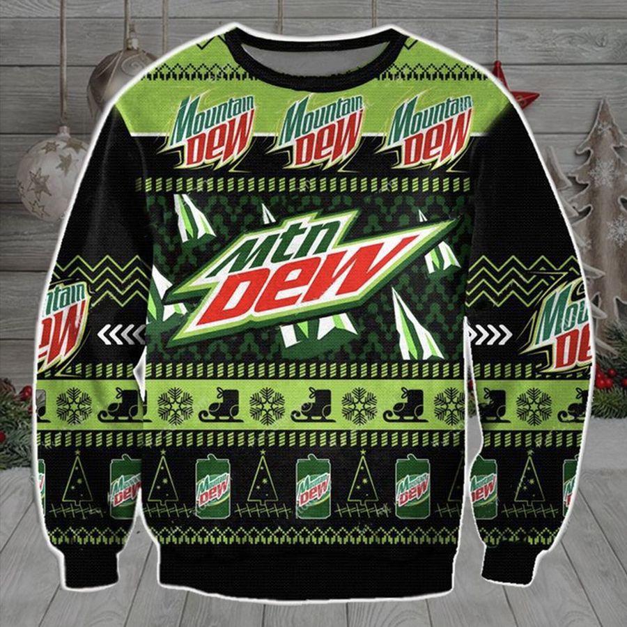 Moutain Dew Ugly Sweater Christmas