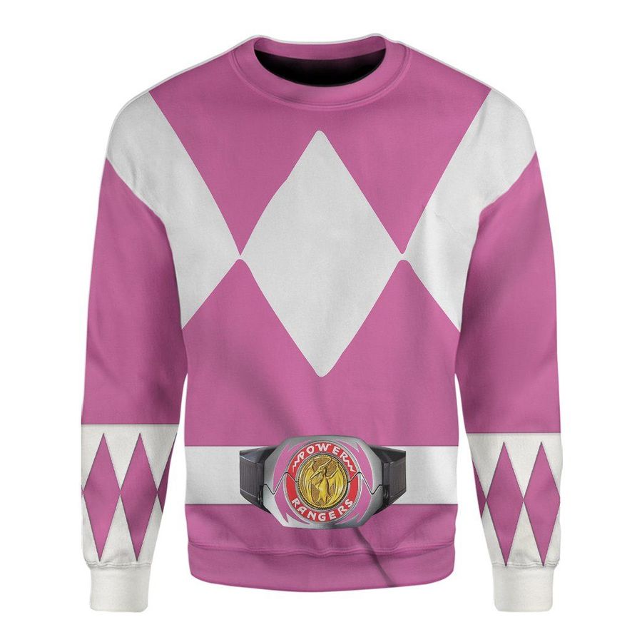 Movie Mighty Morphin Pink Power Rangers Ugly Christmas Sweater, All Over Print Sweatshirt, Ugly Sweater, Christmas Sweaters, Hoodie, Sweater