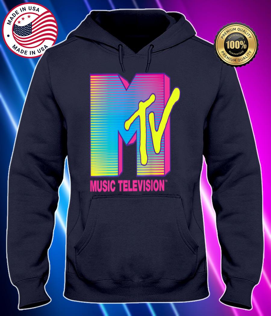 mtv logo fluorescent colors graphic t shirt Hoodie black Shirt, T-shirt, Hoodie, SweatShirt, Long Sleeve