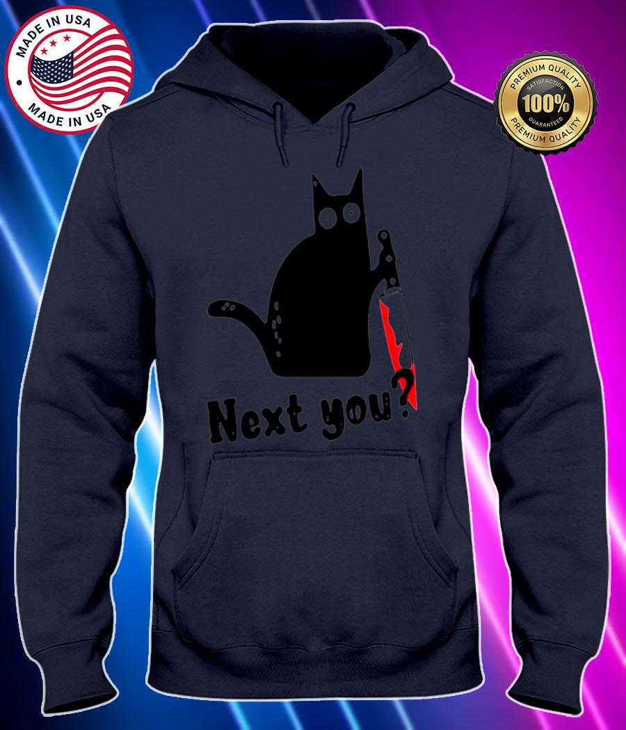 murderous black cat with knife shirt Hoodie black Shirt, T-shirt, Hoodie, SweatShirt, Long Sleeve