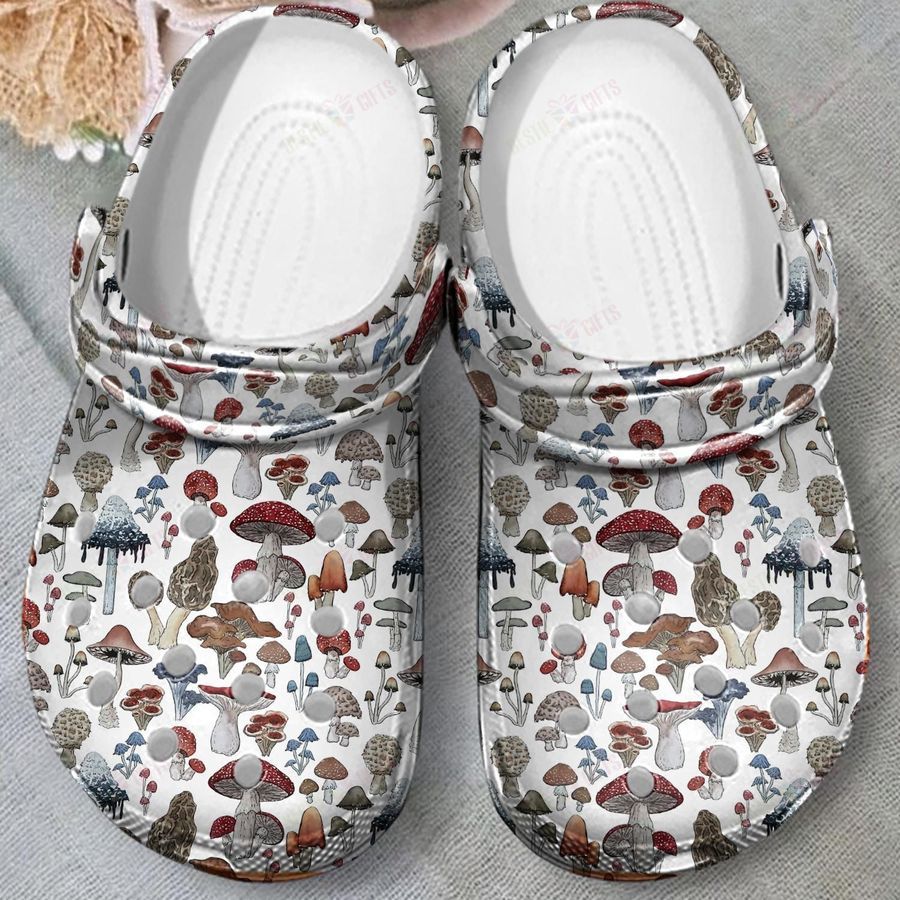 Mushrooms Crocs Classic Clogs Shoes
