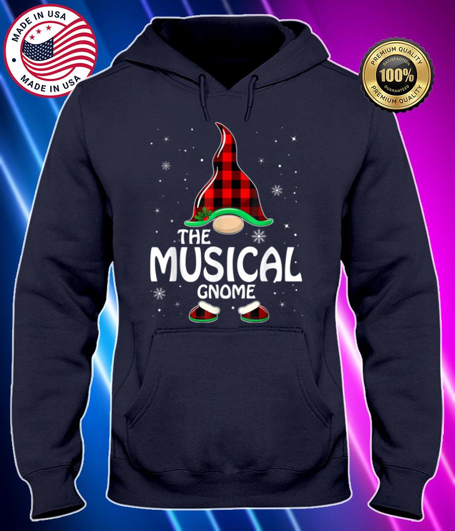 musical gnome matching family group christmas party pajama t shirt Hoodie black Shirt, T-shirt, Hoodie, SweatShirt, Long Sleeve