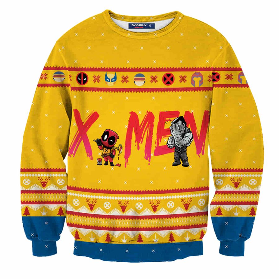 Mutants Deadpool Wool Knitted Ugly Sweater