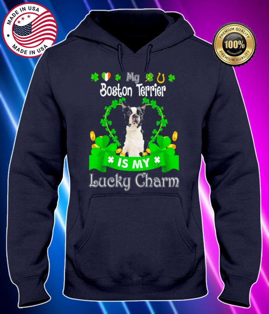 my black boston terrier dog is my lucky charm patricks day shirt Hoodie black Shirt, T-shirt, Hoodie, SweatShirt, Long Sleeve