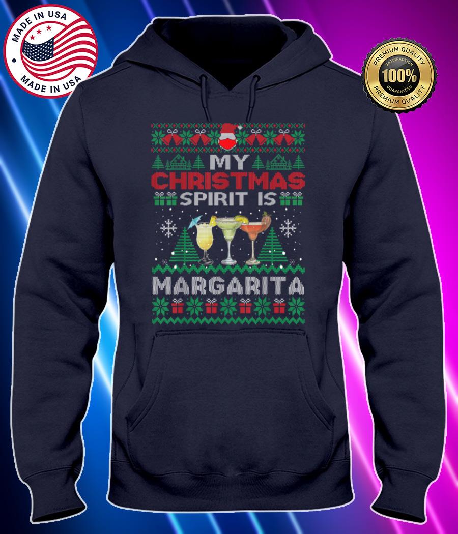 my christmas spirit is margarita funny drinking xmas party t shirt Hoodie black Shirt, T-shirt, Hoodie, SweatShirt, Long Sleeve