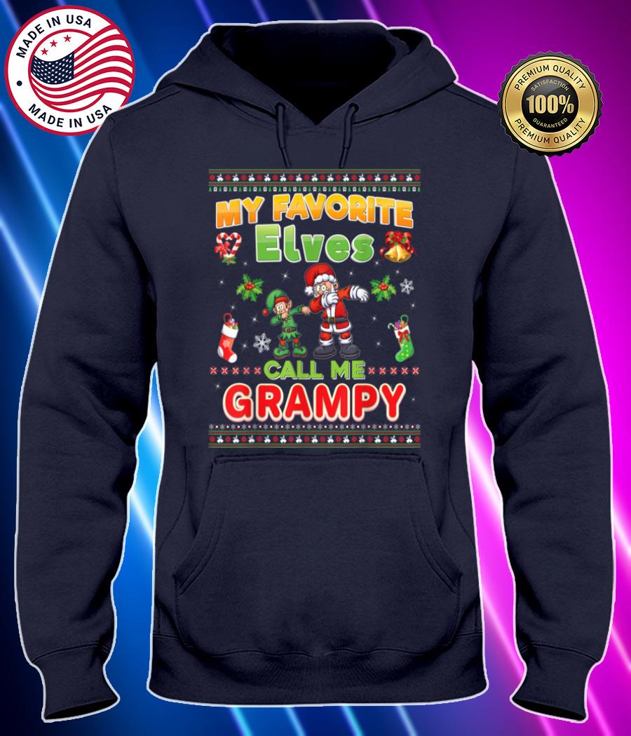 my favorite elves call me grampy dabbing santa elf family t shirt Hoodie black Shirt, T-shirt, Hoodie, SweatShirt, Long Sleeve
