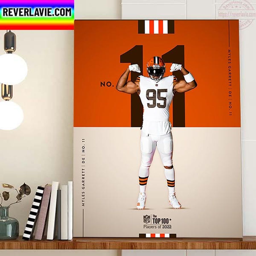 Myles Garrett Cleveland Browns In The NFL Top 100 Home Decor Poster Canvas