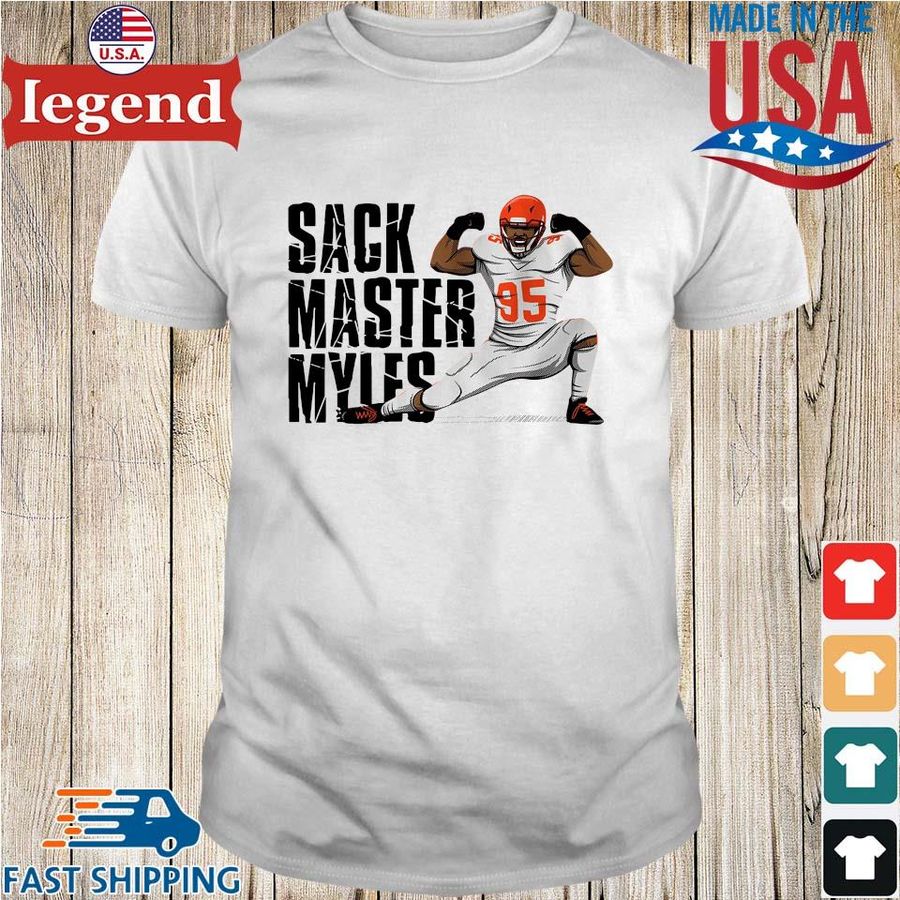 Myles Garrett Cleveland Browns Sack Master Myles Shirt