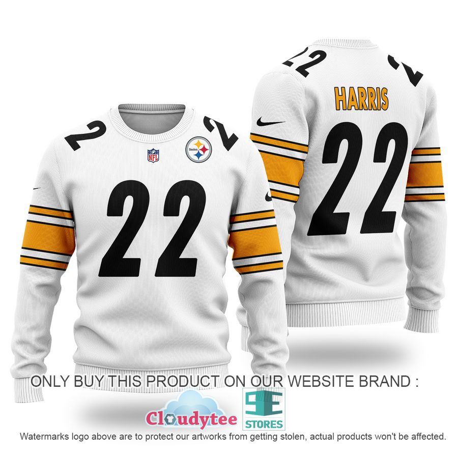 Najee Harris 22 Pittsburgh Steelers white Ugly Sweater – LIMITED EDITION