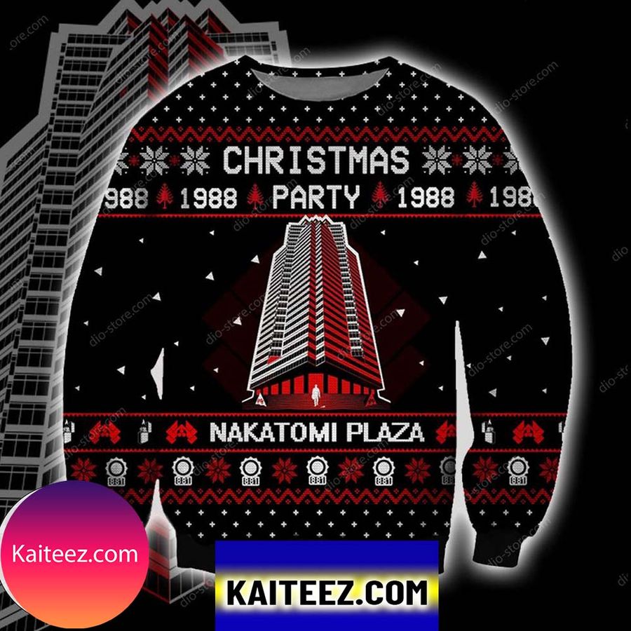 Nakatomi Plaza Knitting Pattern 3d Print Christmas Ugly Sweater