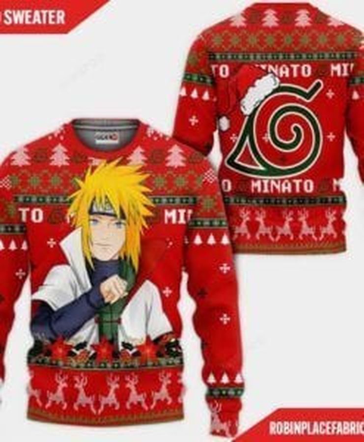 Namikaze Minato Naruto Ugly Christmas Sweater All Over Print Sweatshirt