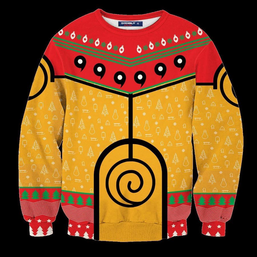 Naruto Nine Tails Ugly Christmas Sweater All Over Print Sweatshirt