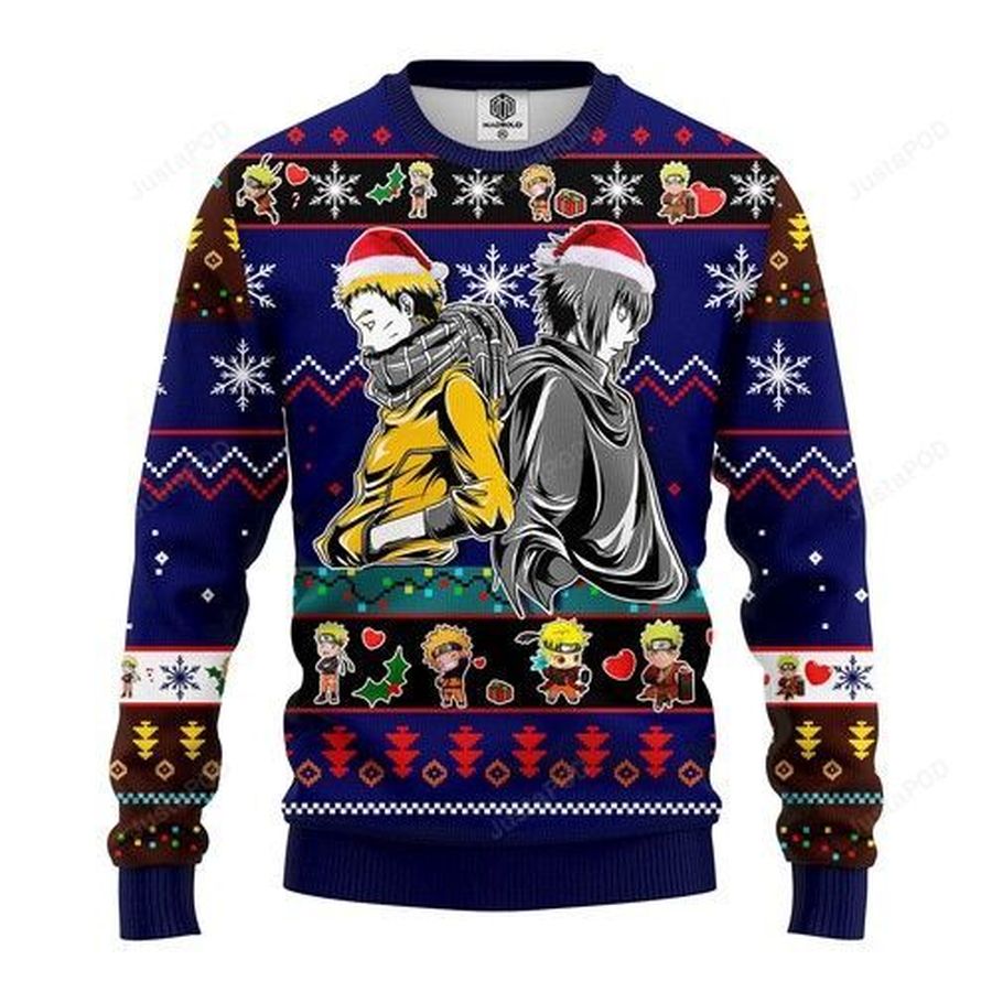 Naruto Sasuke Ugly Christmas Sweater, All Over Print Sweatshirt, Ugly Sweater, Christmas Sweaters, Hoodie, Sweater