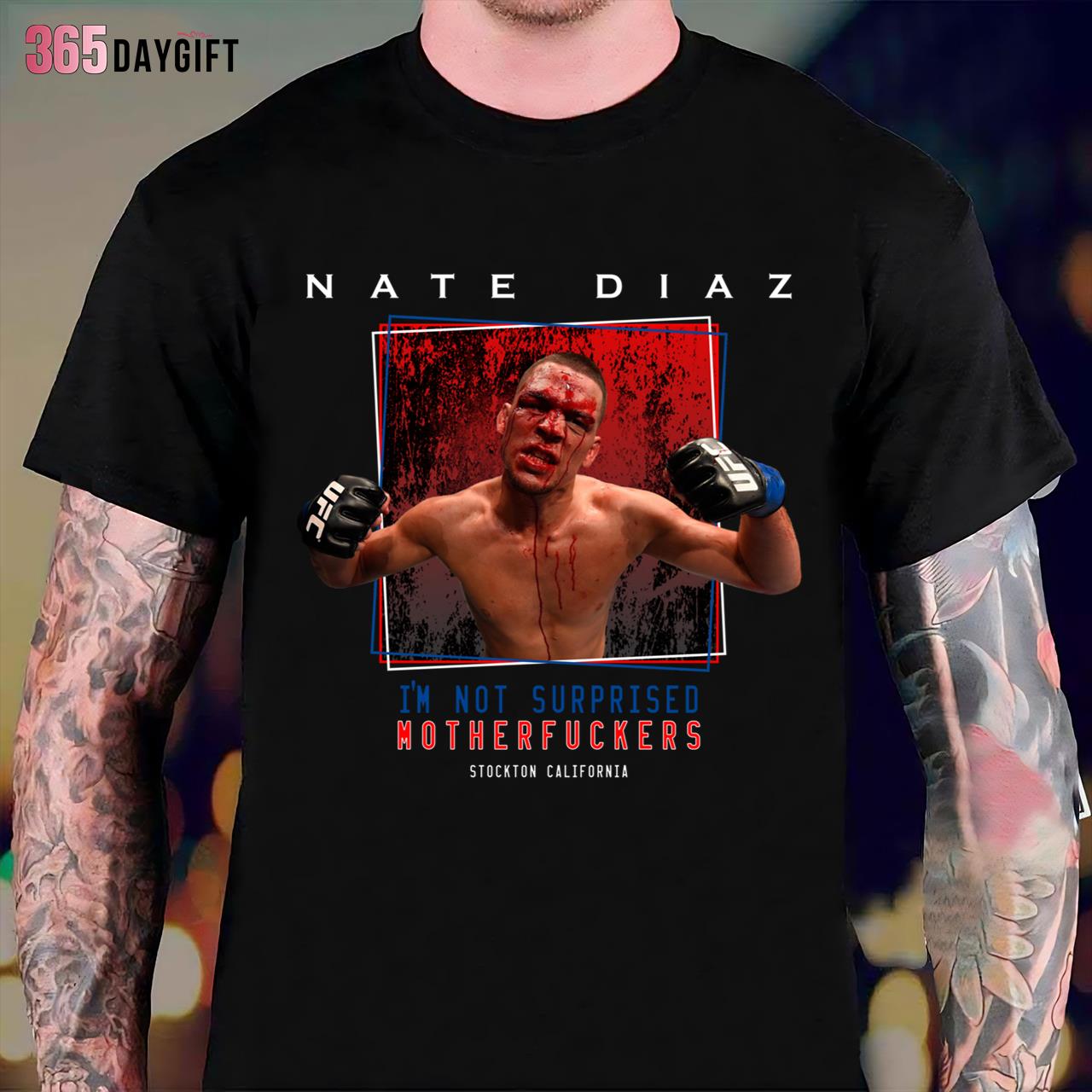 Nate Diaz T-Shirt I'm Not Surprised Mother Fckers Classic