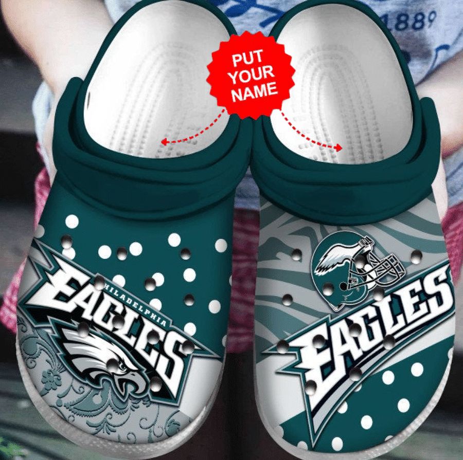 National Football Crocs - P. Eagles Crocband Clog Shoes Colorful For Men Women