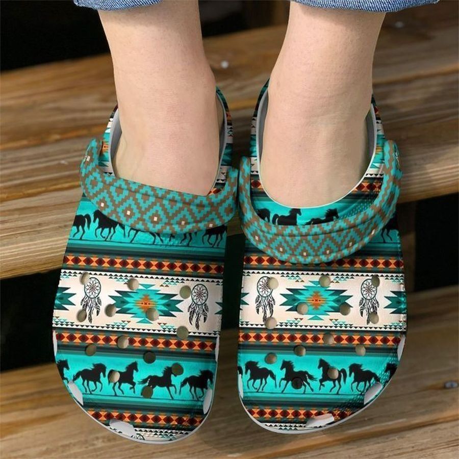 Native America American Pattern Sku 1602 Crocs Clog Shoes