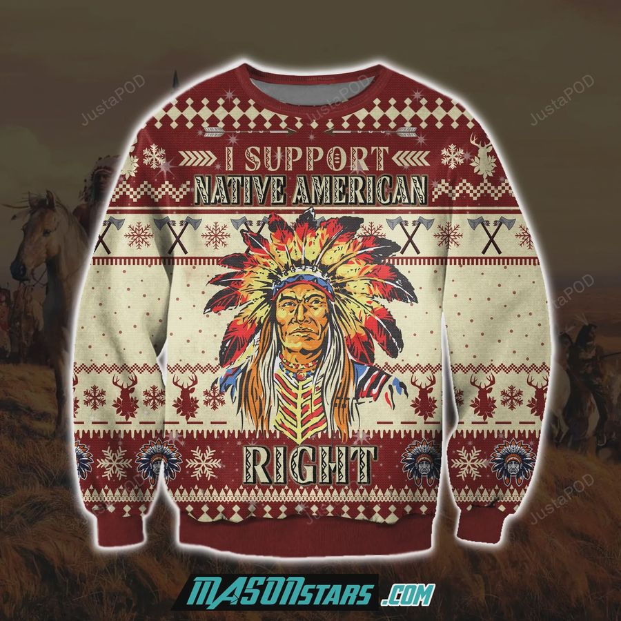 Native American 3D All Over Print Ugly Christmas Sweater Ugly