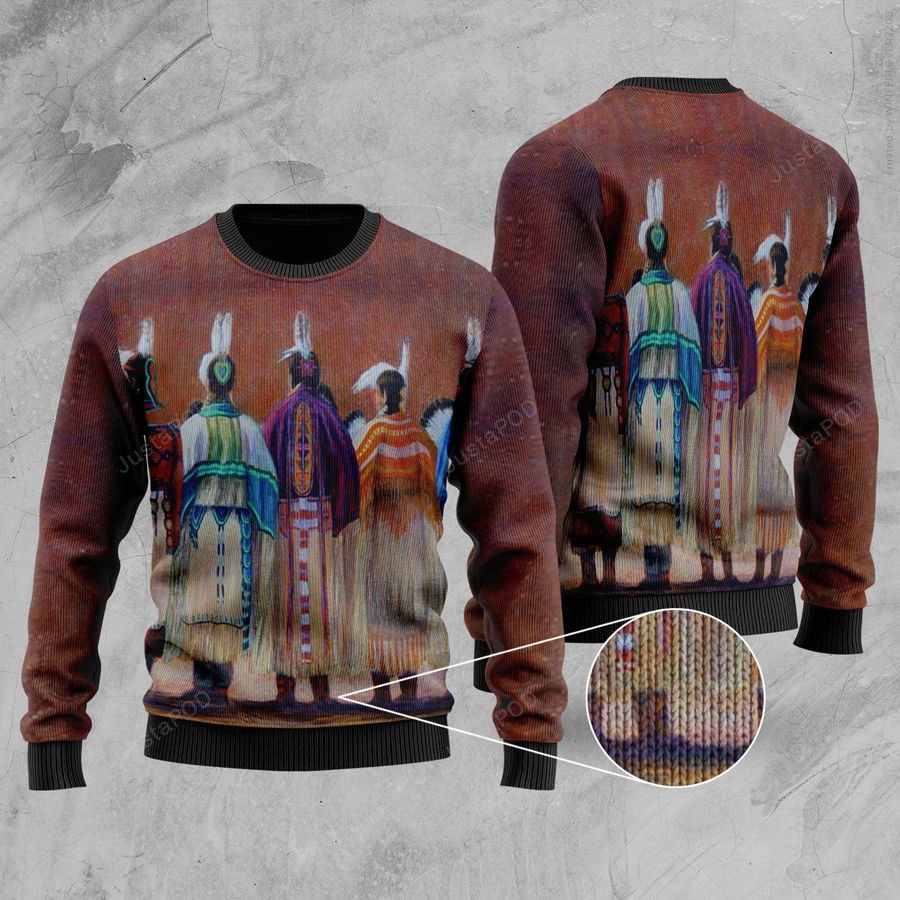 Native American Chief Ugly Christmas Sweater All Over Print Sweatshirt