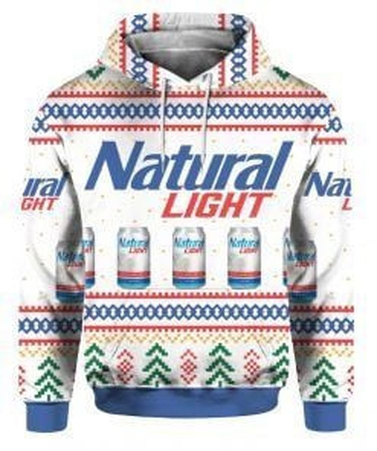 Natural Light Beer Ugly Christmas Sweater All Over Print Sweatshirt