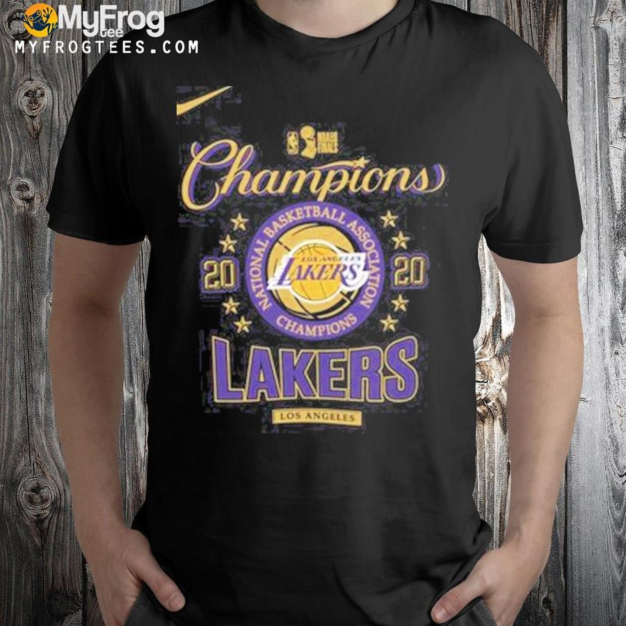 NBA on espn champions Lakers shirt