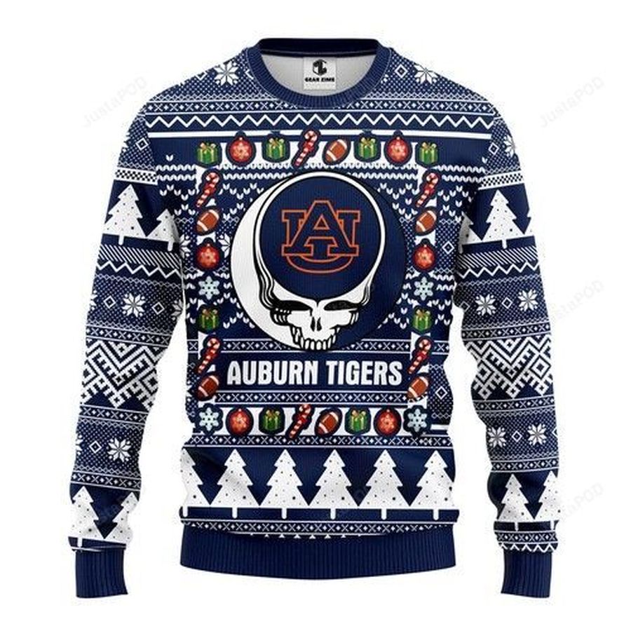 Ncaa Auburn Tigers Grateful Dead Ugly Christmas Sweater
