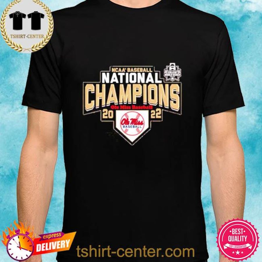 NCAA Baseball 2022 Mens College World Series Finals Champions Ole Miss Baseball National Championships Shirt