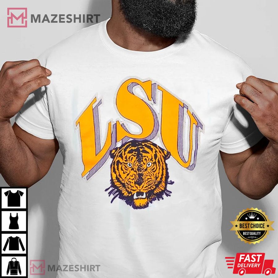 NCAA LSU Tigers Big Logo Style T-Shirt